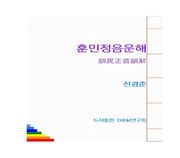 훈민정음운해