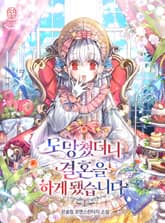 도망쳤더니 결혼을 하게 됐습니다 표지 이미지