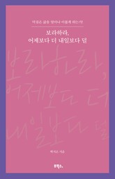 보라하라, 어제보다 더 내일보다 덜 표지 이미지