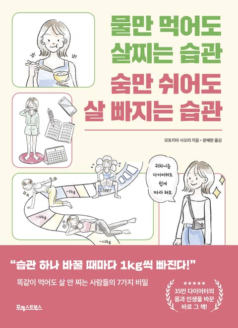 물만 먹어도 살찌는 습관 숨만 쉬어도 살 빠지는 습관 표지 이미지