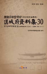 한성부자료집 30 표지 이미지
