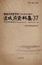 한성부자료집 37 표지 이미지