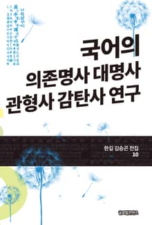 국어의 의존명사 대명사 관형사 감탄사 연구(한길 김승곤 전집 10)
