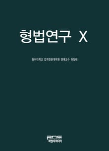 형법연구 Ⅹ