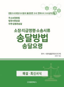 소장·지급명령·소송서류 송달방법 송달요령