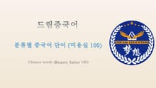 드림중국어 분류별 중국어 단어 (미용실 100) - Chinese words (Beauty Salon 100)