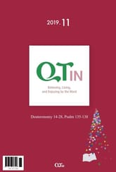 말씀대로 믿고 살고 누리는 큐티인(QTIN)(English)(2019년 11월호) 표지 이미지