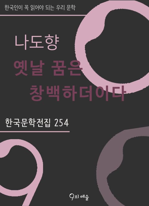 나도향 - 옛날 꿈은 창백하더이다 표지 이미지