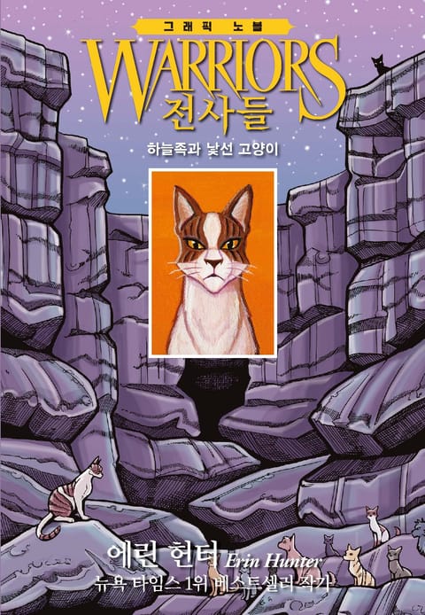 전사들 그래픽 노블 - 하늘족과 낯선 고양이 표지 이미지