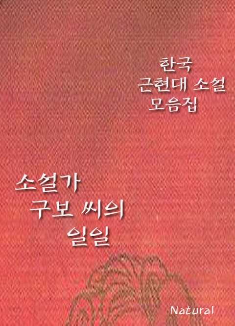 한국 근현대 소설 모음집: 소설가 구보 씨의 일일 표지 이미지