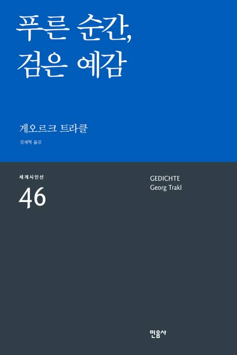 푸른 순간, 검은 예감 표지 이미지