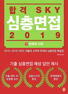 합격 SKY 심층면접(2019) : XIII 문화와 사회