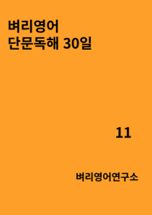 벼리영어 단문독해 30일