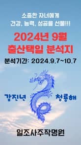 2024년 9월 출산택일 분석지 표지 이미지