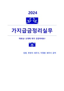 2024 가지급금정리실무
