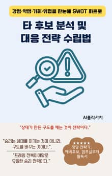 타 후보 분석 및 대응 전략 수립법