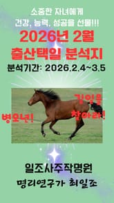 2026년 2월 출산택일 분석지 표지 이미지