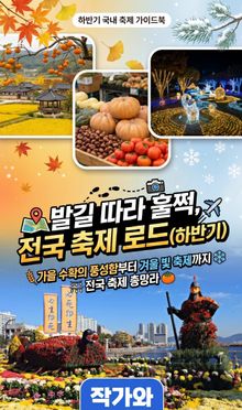 발길 따라 훌쩍, 전국 축제 로드(하반기) 가을 수확의 풍성함부터 겨울 빛 축제까지 전국 축제 총망라