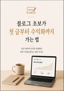 블로그 초보가 첫 글부터 수익화까지 가는 법