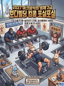 2027 마크삼식의 2급 생활스포츠지도사 보디빌딩 킹콩 포실포실