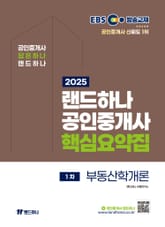 2025 EBS 랜드하나 공인중개사 부동산학개론 핵심요약집 표지 이미지