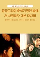 중국드라마 춘색기정인 봄에서 사랑하자 대본 대사집 표지 이미지