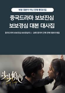 중국드라마 보보진심 보보경심 대본 대사집