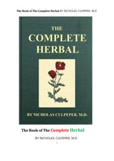 완전한 약초藥草 의학서醫學書. The Book of The Complete Herbal BY NICHOLAS CULPEPER, M.D. 표지 이미지