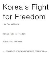 Korea's Fight for Freedom 3.1운동 1919년 3.1운동 1919년