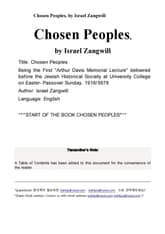 선택된사람들chosen peoples 표지 이미지