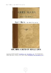 칼막스 Karl Marx, by Achille Loria 표지 이미지