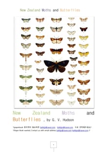 뉴질랜드나비와나방New Zealand Moths and Butterflies.