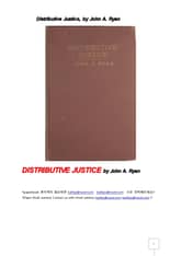 분배적정의.Distributive Justice, by John A. Ryan 표지 이미지