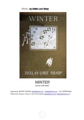 윈터 겨울 (Winter, by Dallas Lore Sharp) 표지 이미지