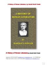 로마제국문학의 역사 (A History of Roman Literature, by Harold North Fowler) 표지 이미지