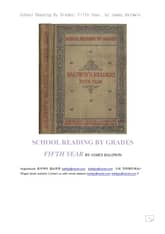 미국 5학년 리딩책 (School Reading By Grades: Fifth Year, by James Baldwin) 표지 이미지