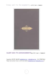 수면 잠과 정신착란 (Sleep and Its Derangements, by William A. Hammond)