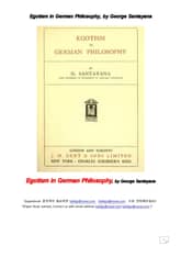 독일철학에서 에고티즘.Egotism in German Philosophy, by George Santayana 표지 이미지