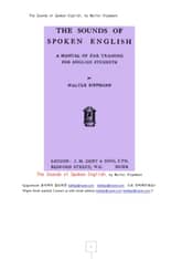 영어음성학, 영어회화에서 발음 음성학 (The Sounds of Spoken English, by Walter Rippmann) 표지 이미지