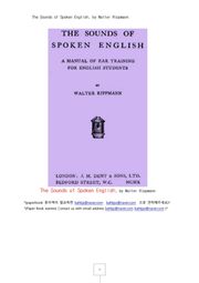 영어음성학, 영어회화에서 발음 음성학 (The Sounds of Spoken English, by Walter Rippmann)