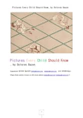 모든 어린이가 알아야하는 그림들 (Pictures Every Child Should Know, by Dolores Bacon) 표지 이미지