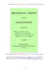 어린이를 위한 헌신적 사랑의 시 (The Book of Devotional Poetry for the Children, by Various) 표지 이미지