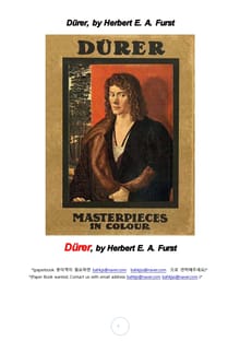 알브레히트 뒤러 독일화가 (Dürer, by Herbert E. A. Furst)