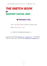 워싱톤 어빙의 스케치북 (The Sketch Book of Geoffrey Crayon, Gent., by Washington Irving) 표지 이미지