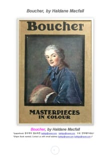 부셰 프랑스 화가 (Boucher, by Haldane Macfall)