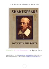 윌리암 섹스피어와 함께하는 날 (A Day with William Shakespeare, by Maurice Clare) 표지 이미지
