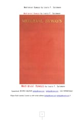 유럽중세의 사소한 부문 (Mediæval Byways by Louis F. Salzmann) 표지 이미지