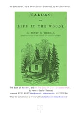 웰든 숲속의 생활 (Walden, and On The Duty Of Civil Disobedience, by Henry David Thoreau) 표지 이미지
