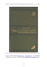 자연물 박물학을 수집하고 보존하는 노트 (Notes on Collecting and Preserving Natural-History Objects, by J. E. Taylor) 표지 이미지