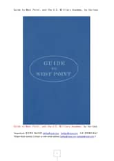 미국 육군사관학교 웨스트포인드 소개서 (Guide to West Point, and the U.S. Military Academy, by Various) 표지 이미지